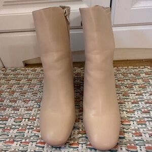 MIA Beige Ankle Booties